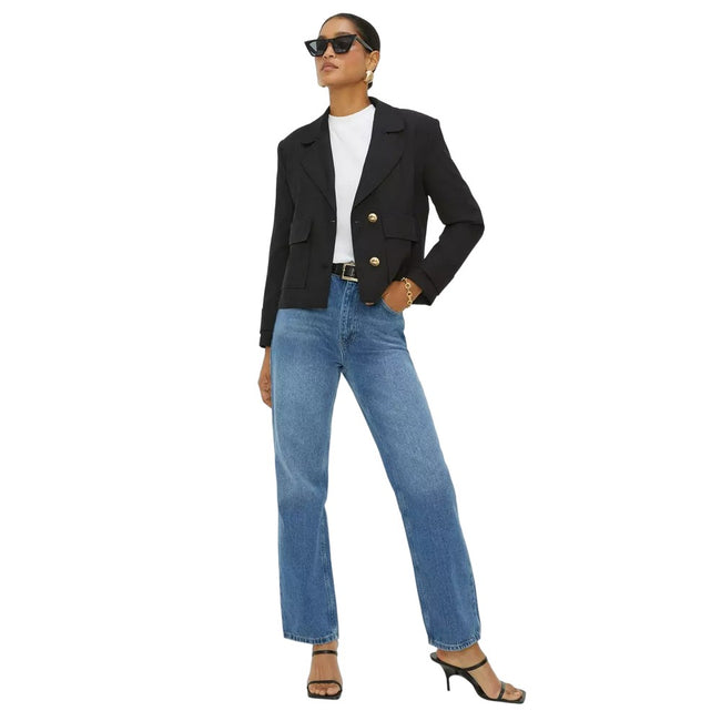 Black - Lifestyle - Dorothy Perkins Womens-Ladies Patch Pocket Blazer