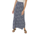 Navy-White - Front - Dorothy Perkins Womens-Ladies Spotted Tall Midi Skirt