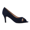 Navy - Front - Good For The Sole Womens-Ladies Honey Peep Toe Wide Sandals