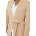 Camel - Side - Dorothy Perkins Womens-Ladies Belted Tall Blazer