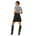 Black - Back - Dorothy Perkins Womens-Ladies Wrap Tailored Mini Skirt