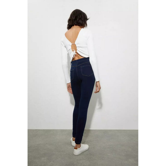 Indigo - Back - Dorothy Perkins Womens-Ladies Frankie Tall Jeans