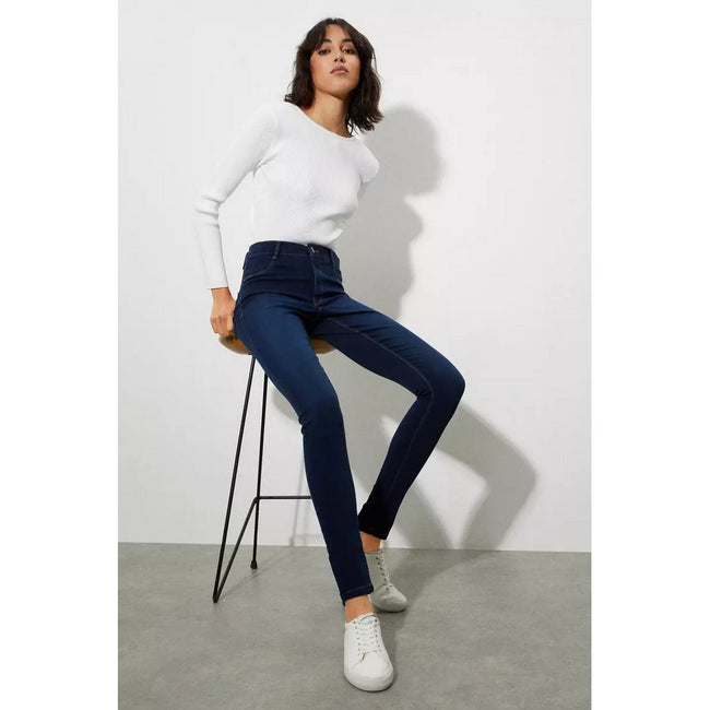 Indigo - Lifestyle - Dorothy Perkins Womens-Ladies Frankie Tall Jeans