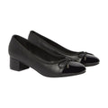 Black - Front - Good For The Sole Womens-Ladies Talia Block Heel Ballerina Flats