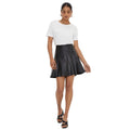 Black - Lifestyle - Dorothy Perkins Womens-Ladies Leather Mini Skirt
