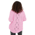 Pink - Back - Dorothy Perkins Womens-Ladies Cable Chunky Knit Crew Neck Jumper