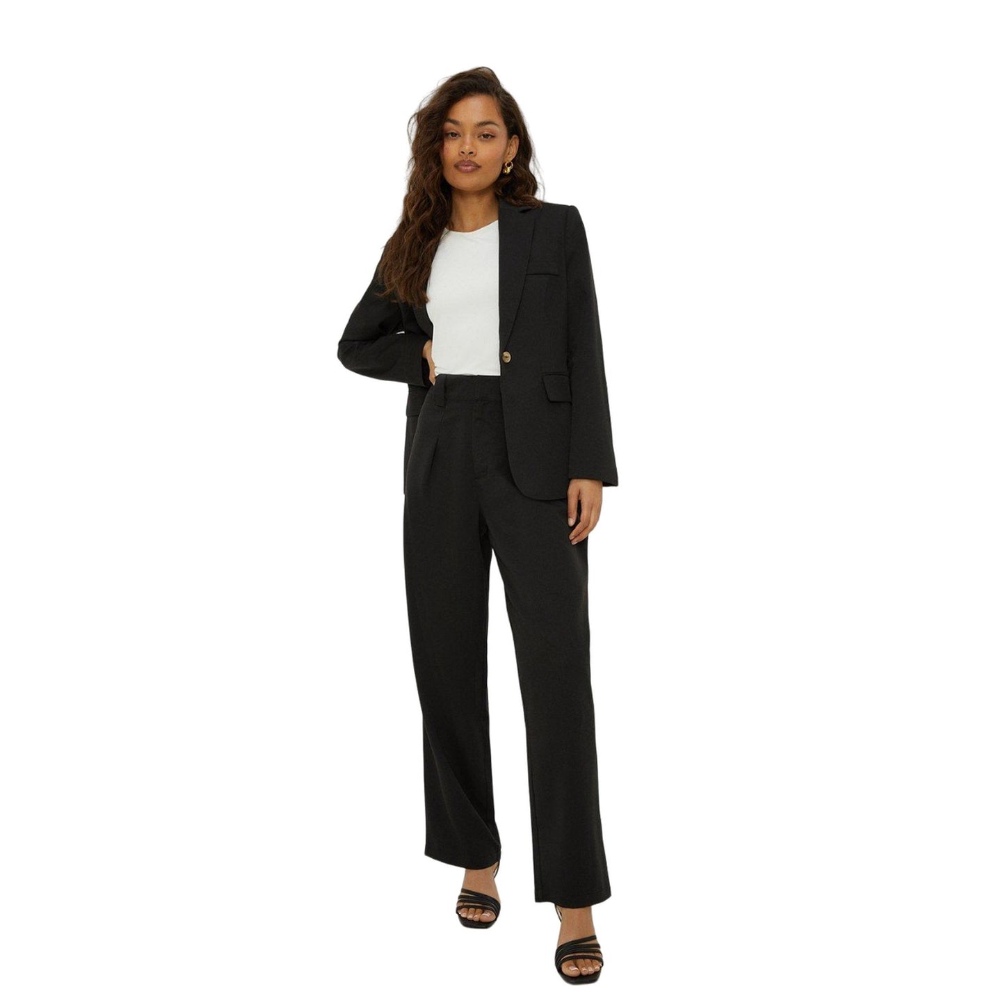 Black - Lifestyle - Dorothy Perkins Womens-Ladies Single-Breasted Petite Blazer