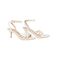 White - Front - Good For The Sole Womens-Ladies Sana Strappy Wide Stiletto Heel Sandals