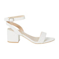 White - Front - Dorothy Perkins Womens-Ladies Tommi Barely There Wide Medium Block Heel Sandals