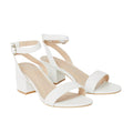 White - Back - Dorothy Perkins Womens-Ladies Tommi Barely There Wide Medium Block Heel Sandals