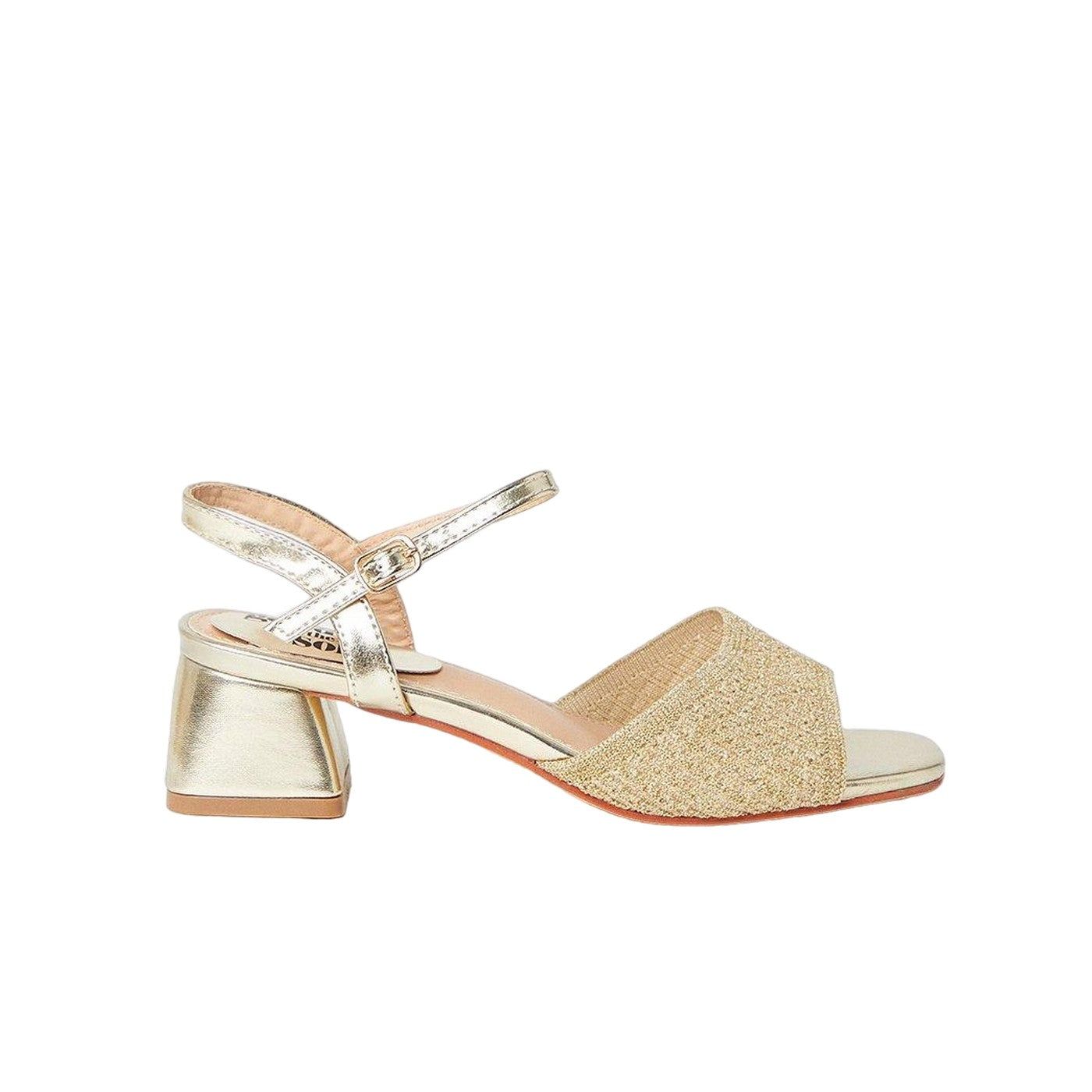 Black - Lifestyle - Good For The Sole Womens-Ladies Estelle Fine Knit Low Block Heel Sandals
