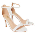 White - Front - Dorothy Perkins Womens-Ladies Tyla Wide Stiletto Heel Sandals