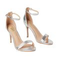 Silver - Front - Dorothy Perkins Womens-Ladies Tyla Wide Stiletto Heel Sandals