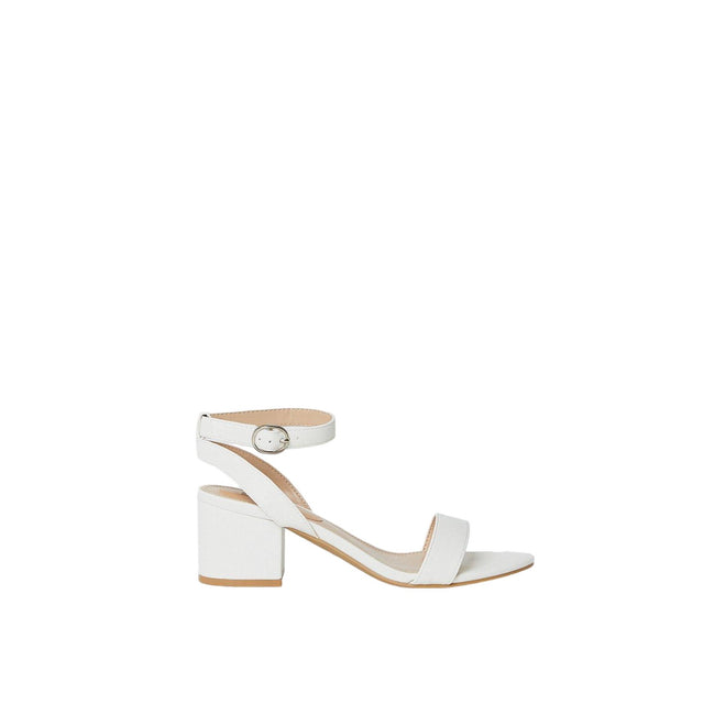 White - Back - Dorothy Perkins Womens-Ladies Tommi Barely There Medium Block Heel Sandals