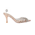Rose Gold - Back - Dorothy Perkins Womens-Ladies Brooke Crystal Sling Back Court Shoes