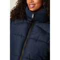 Navy - Pack Shot - Dorothy Perkins Womens-Ladies Longline Padded Maternity Coat
