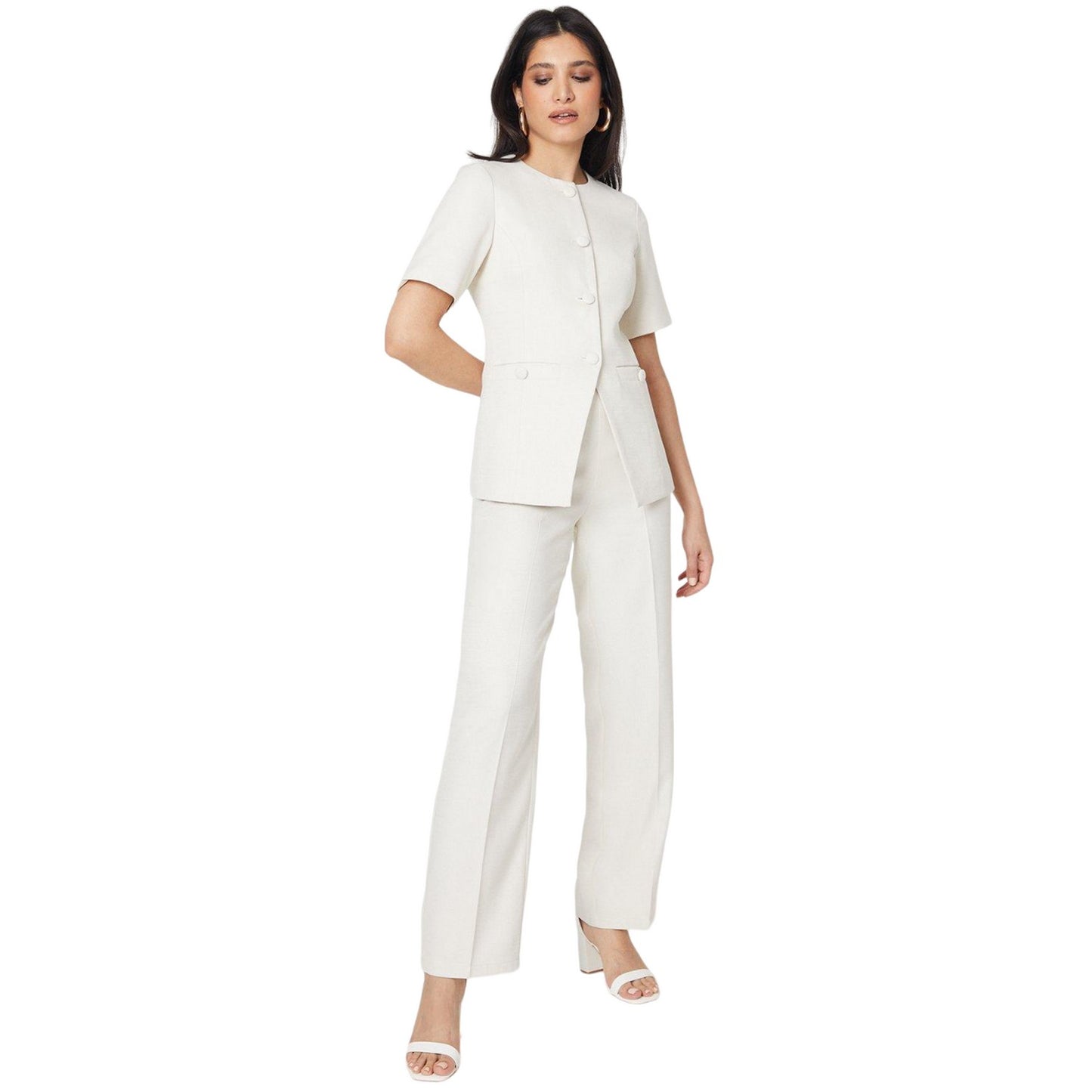 Ivory - Lifestyle - Dorothy Perkins Womens-Ladies Bouclé Trousers