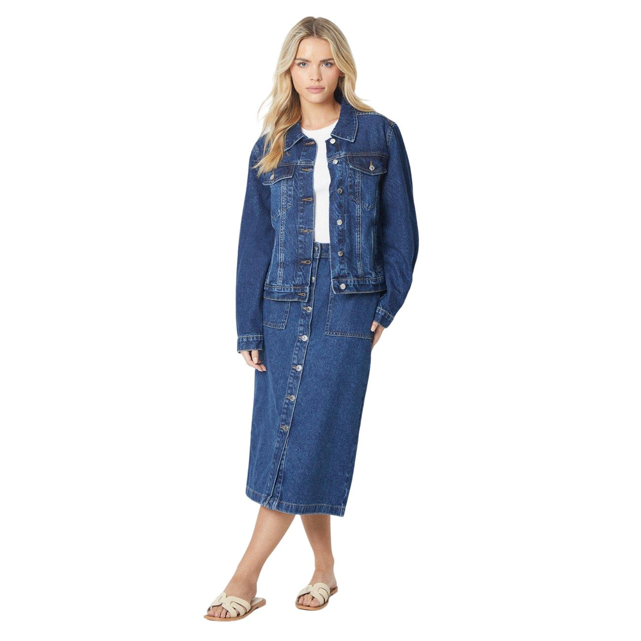 Indigo - Lifestyle - Dorothy Perkins Womens-Ladies Petite Denim Jacket