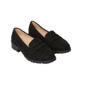 Natural Black - Front - Dorothy Perkins Womens-Ladies Leoni Wide Penny Loafers