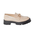Nude - Back - Faith Womens-Ladies Nash Snaffle Detail Chunky Flat Loafers