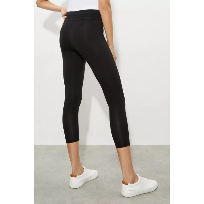 Black - Back - Dorothy Perkins Womens-Ladies Petite Leggings (Pack of 2)
