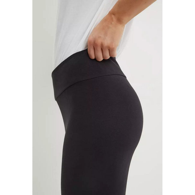 Black - Side - Dorothy Perkins Womens-Ladies Petite Leggings (Pack of 2)