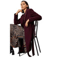 Berry - Front - Dorothy Perkins Womens-Ladies Longline Wrap Tall Coat