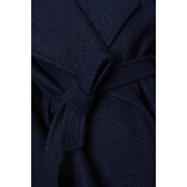 Navy - Lifestyle - Dorothy Perkins Womens-Ladies Long Bouclé Wrap Coat