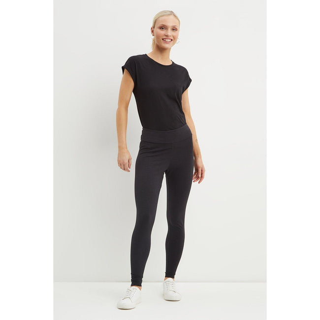 Black - Pack Shot - Dorothy Perkins Womens-Ladies Petite Leggings