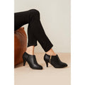 Black - Front - Good For The Sole Womens-Ladies Marlo Zip Extra Wide Ankle Boots