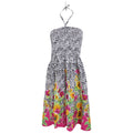 Pink - Black - Front - Womens-Ladies Sunflower Mosaic 3 In 1 Summer Dress