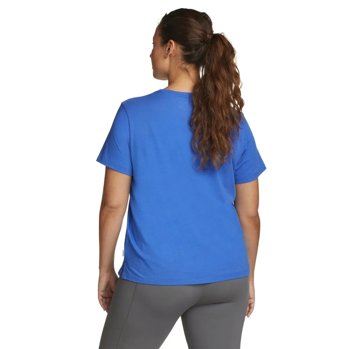 Brilliant Blue - Back - Eddie Bauer Womens-Ladies Everyday Essentials Crew Neck T-Shirt