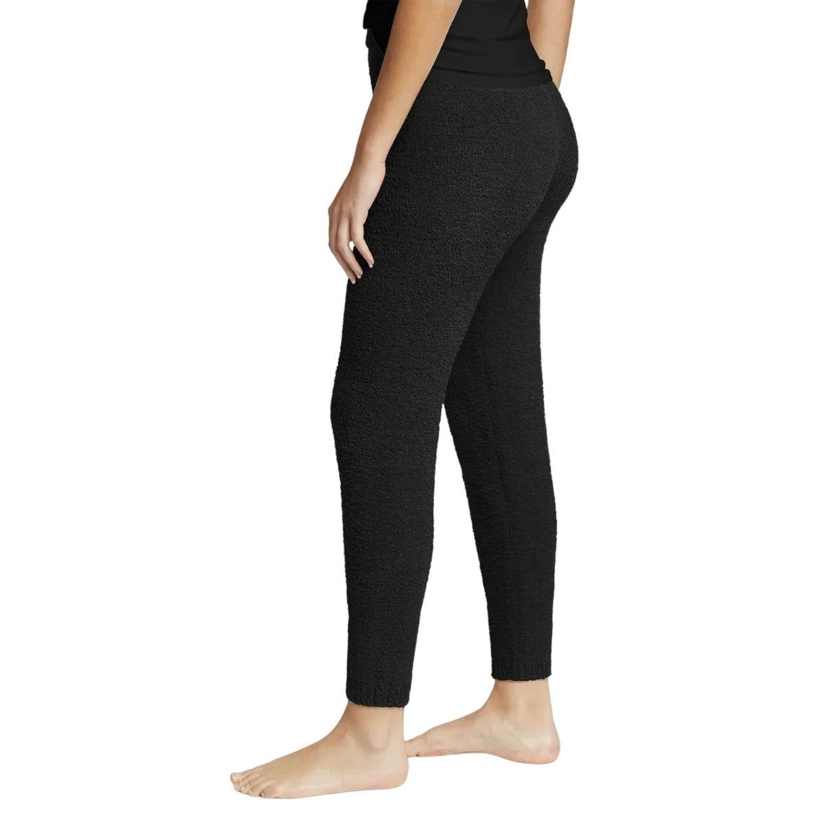 Black - Side - Eddie Bauer Womens-Ladies Soft Touch Jogging Bottoms