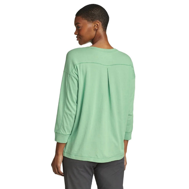 Seaglass - Back - Eddie Bauer Womens-Ladies Everyday Essentials Novelty 3-4 Sleeve T-Shirt