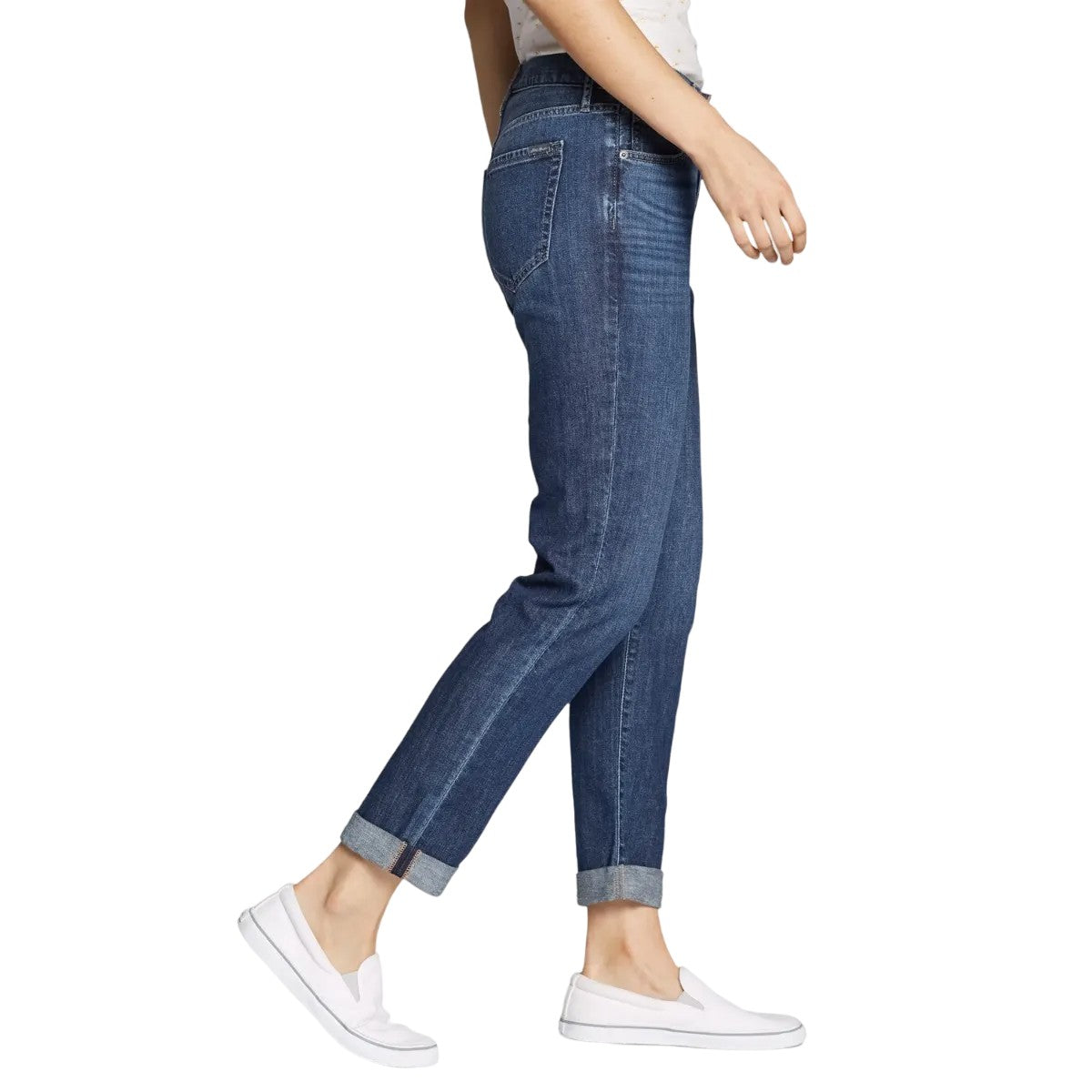 Heritage Wash - Side - Eddie Bauer Womens-Ladies Boyfriend Jeans