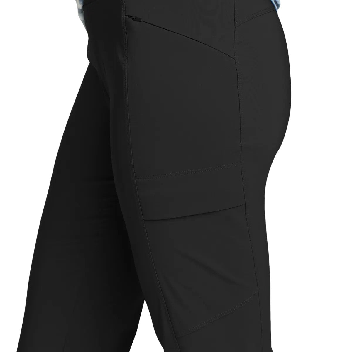Black - Side - Eddie Bauer Womens-Ladies Incline Utility Trousers