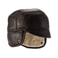 Dark Brown Forest - Back - Eastern Counties Leather Mens Caxton Sheepskin Aviator Trapper Hat