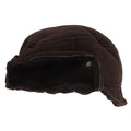 Brown - Front - Eastern Counties Leather Mens Caxton Sheepskin Aviator Trapper Hat