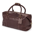 Tan - Front - Eastern Counties Leather Large Holdall Bag