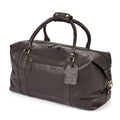 Black - Front - Eastern Counties Leather Large Holdall Bag
