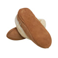 Chestnut - Side - Eastern Counties Leather Womens-Ladies Full Sheepskin Turn Slippers