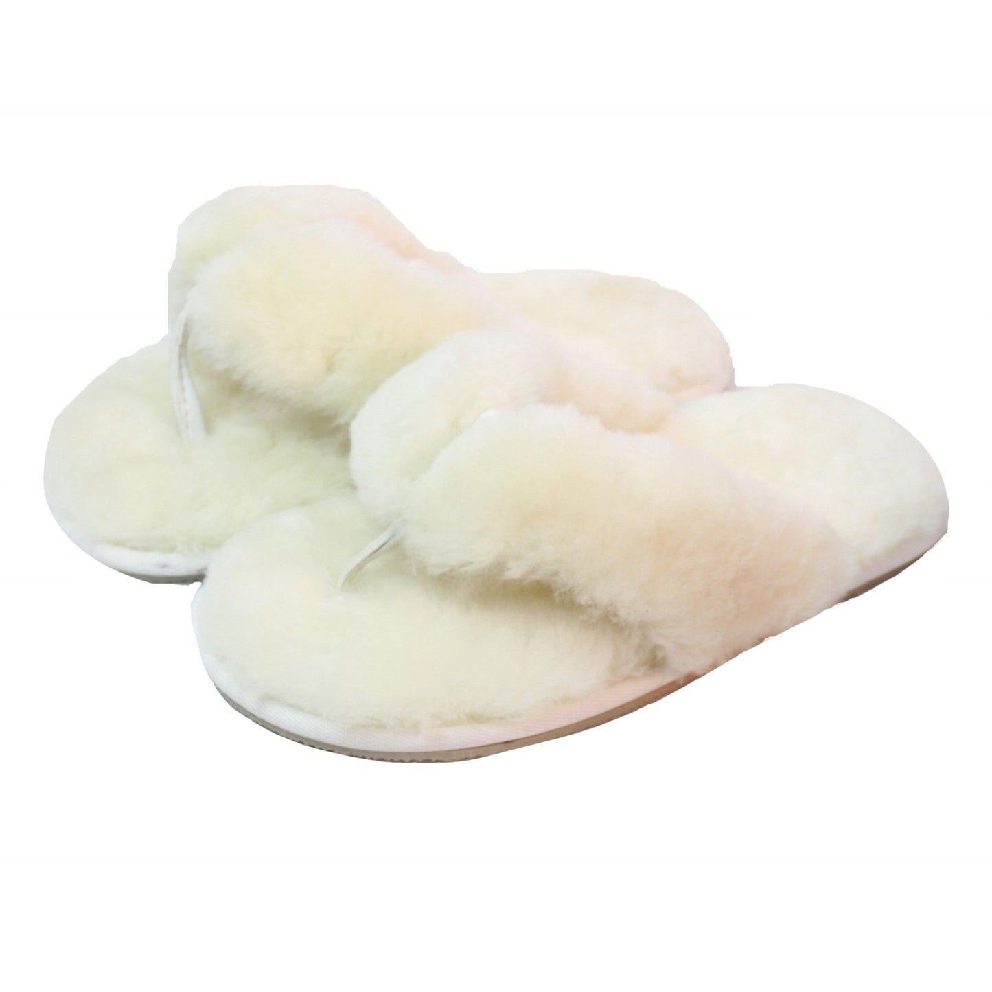Natural - Lifestyle - Eastern Counties Leather Womens-Ladies Sheepskin Flip Flops