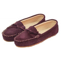 Plum - Lifestyle - Eastern Counties Leather Womens-Ladies Suede Moccasins