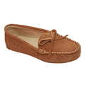 Chestnut - Back - Eastern Counties Leather Womens-Ladies Suede Moccasins