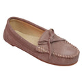 Plum - Front - Eastern Counties Leather Womens-Ladies Suede Moccasins