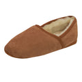 Chestnut - Front - Eastern Counties Leather Mens Full Sheepskin Turn Slippers