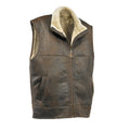 Chocolate Forest Distressed - Pack Shot - Eastern Counties Leather Mens Harvey Sheepskin Gilet