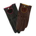 Brown-Ochre - Back - Eastern Counties Leather Womens-Ladies Driving Gloves