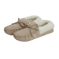 Camel - Back - Eastern Counties Leather Womens-Ladies Soft Sole Wool Lined Moccasins