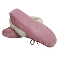 Pink - Side - Eastern Counties Leather Womens-Ladies Soft Sole Wool Lined Moccasins